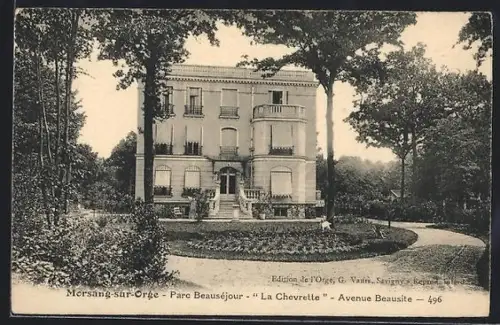 AK Morsang-sur-Orge, Parc Beauséjour, La Chevrette, Avenue Beausite