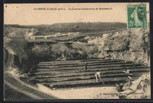 AK La Ferté-Alais /S.-et-O., La Carrière Cressonnière de Montmirault