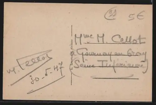 AK Angerville /S.-et-O., La Route de Paris