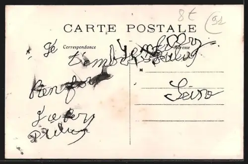 AK Palaiseau, Carte postale avec fraises et paysages locaux