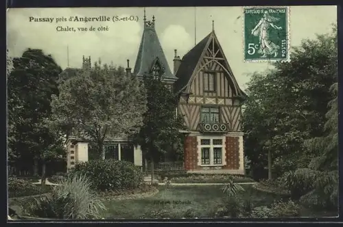 AK Pussay /Angerville, S.-et-O., Chalet, vue de côté