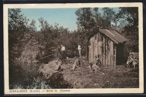 AK Vert-le-Petit /S.-et-O., Bords de l`Essonne