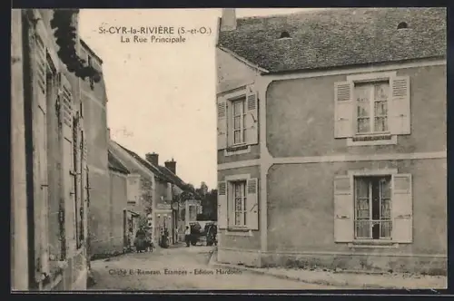 AK St-Cyr-la-Rivière /S.-et-O., La Rue Principale