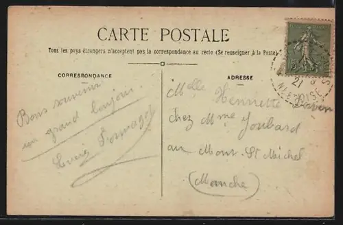 AK Notre-Dame des Anges, Panorama avec des fleurs