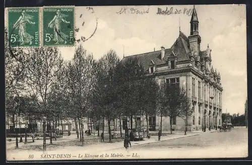 AK Saint-Denis, Le Kiosque et la Mairie