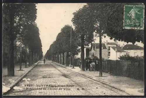 AK Montreuil-sous-Bois, Boulevard de l`Hôtel de Ville