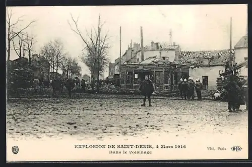 AK Saint-Denis, Explosion, 4 Mars 1916, Dans le voisinage