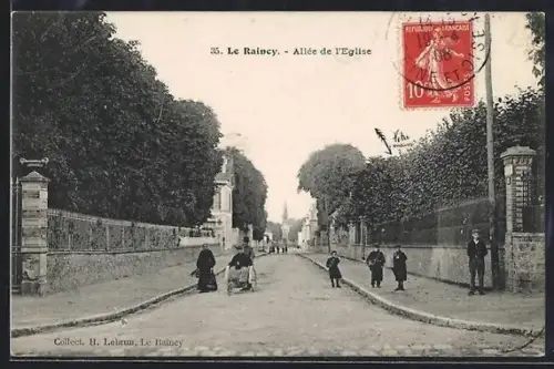 AK Raincy, Allée de l`église