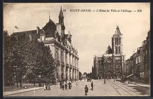 AK Saint-Denis, L`Hôtel de Ville et l`Abbage