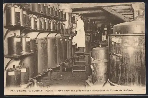 AK Paris, Cave aux préparations alcooliques de l`usine de St-Denis