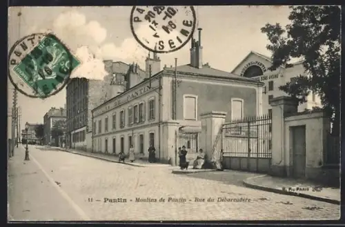 AK Pantin, Moulins de Pantin, Rue du Débarcadère