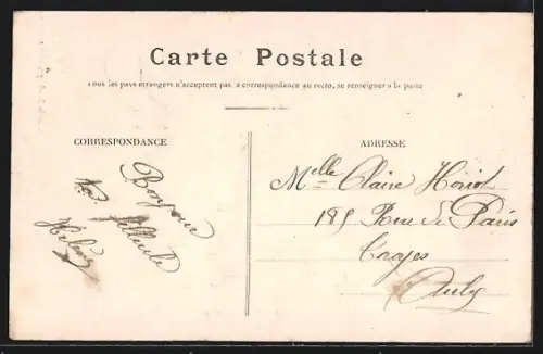 AK Rosny-sous-Bois, Route de Rosny avec passants et charrette