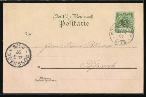 Lithographie Weida, Ruine der Wiedenkirche, Obschütztal-Viadukt, Schloss Osterburg, Eisenbahn