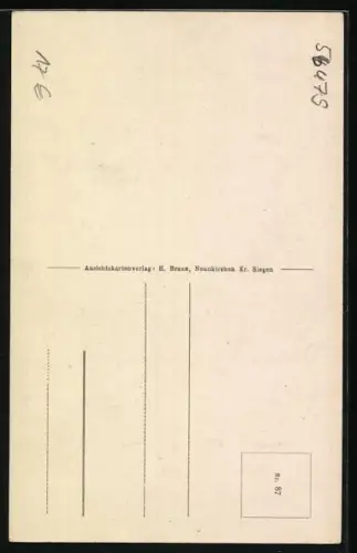 AK Stein-Neukirch /Westerwald, Gasthaus von Otto Herbig, Ortspartie mit Zufahrtsstrasse