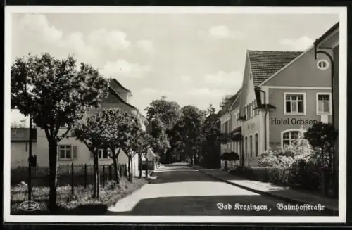 AK Bad Krozingen, Hotel Ochsen in der Bahnhofstrasse