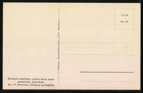 AK Waging am See /Obb., Konditorei Cafe Hafenmair, Innenansicht