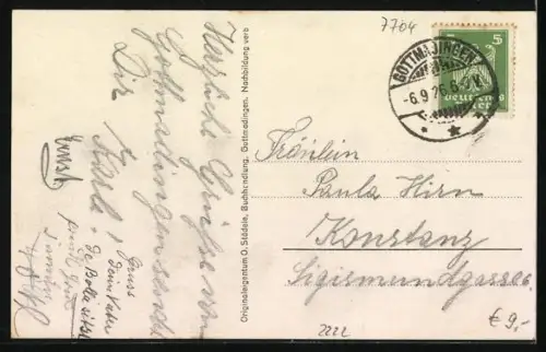 AK Gottmadingen, Partie am Schulhaus