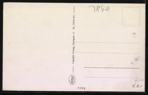 AK Müllheim, Partie an der Infanterie-Kaserne