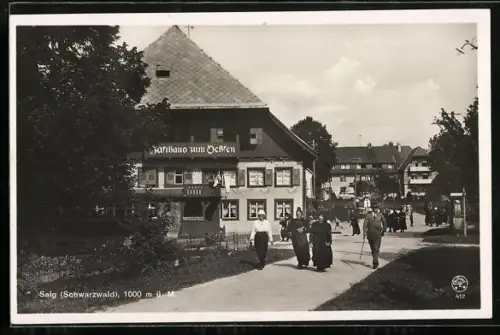 AK Saig / Schwarzwald, Gasthaus zum Ochsen