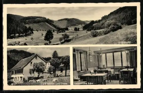 AK Lenzkirch /Hochschwarzwald, Café Restaurant Ursee, Bes.: Karl Winterhalter, Urseetal