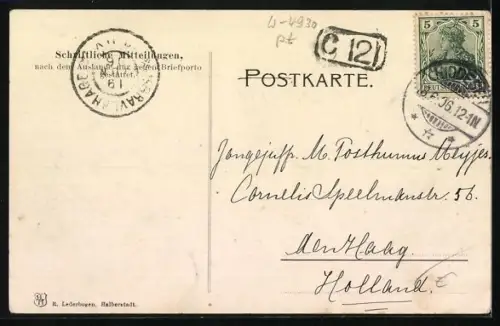 AK Detmold, Ortsansichten im Schriftzug