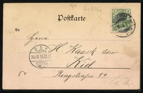 AK Bad Segeberg, Königliches Seminar mit Denkmal