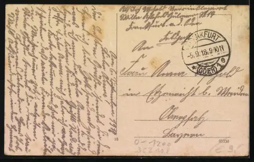 AK Frankfurt a. O., Leib-Grenadier-Kaserne, Strassenansicht