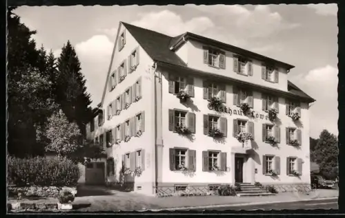 AK Lenzkirch /Schwarzwald, Gasthaus Löwen M. Kirsch