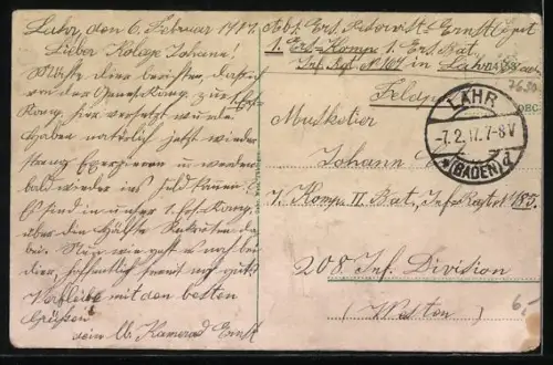 AK Lahr / Baden, Kasernen aus der Ferne gesehen