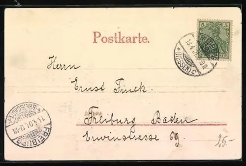 AK Friedberg / Hessen, Schlosseingang