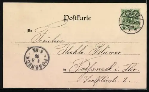 AK Greiz, Gasthaus Brettmühle