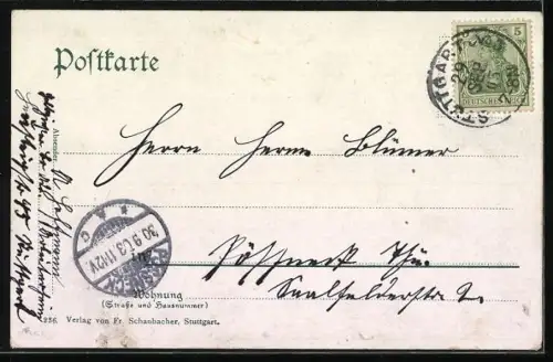 AK Stuttgart-Cannstadt, König Karl-Brücke