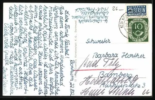 AK Borkum, Gesamtansicht, Fliegeraufnahme