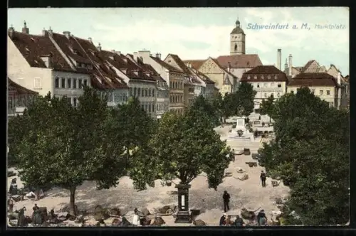 AK Schweinfurt a. M., Marktplatz