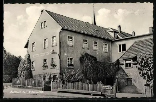 AK Kerbfeld bei Hofheim, Gasthaus und Bäckerei, Bes. Franz Luh
