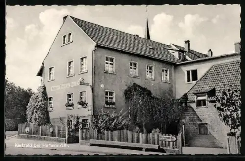 AK Kerbfeld bei Hofheim, Gasthaus und Bäckerei, Bes. Franz Luss