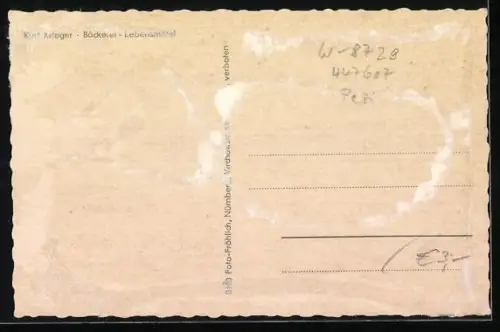 AK Friesenhausen bei Hofheim, Ortsansicht, Kirche, Gasthaus