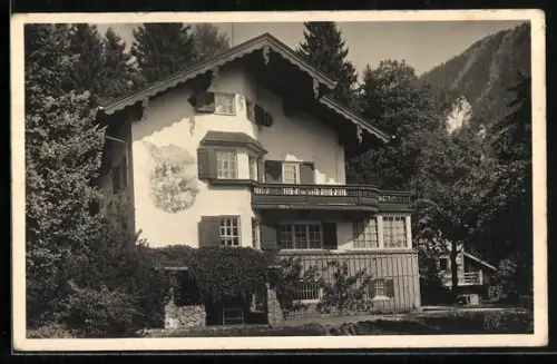 Foto-AK Oberammergau, Kindererholungsheim