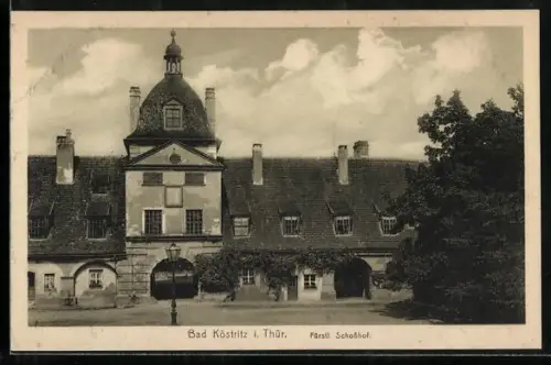 AK Bad Köstritz i. Thür., Förstl. Schlosshof