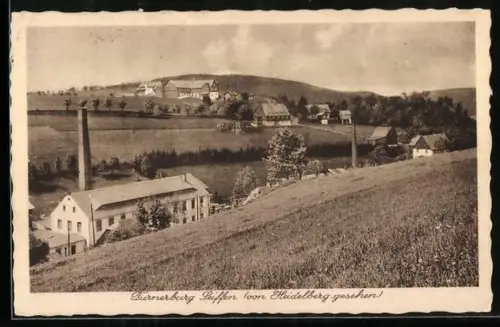 AK Seiffen i. Erzgeb., Turnerburg, Fabrikansicht, Blick von Heidelberg