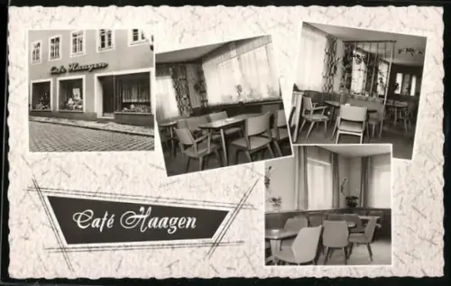 AK Feuchtwangen, Café Haagen, Gasthaus Café Haagen, Inh. Walter Haagen