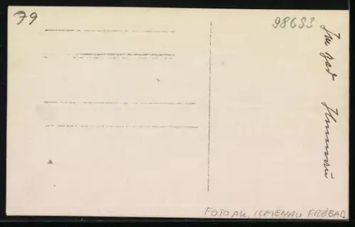 Foto-AK Ilmenau, Freibad, Sprungturm