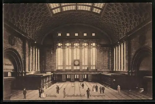 AK Leipzig, Hauptbahnhof, Eingangshalle