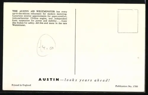 AK Auto The Austin A99 Westminster