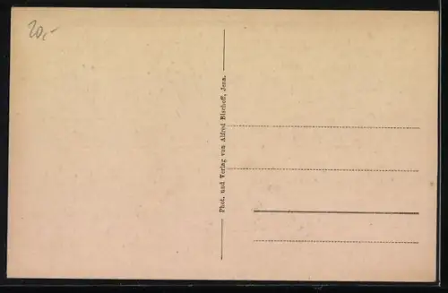 AK Forscher Ernst Haeckel mit einer Lupe