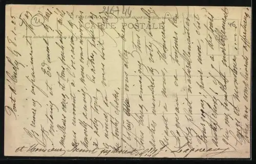 AK Lusigny-sur-Ouche, Vue prise de la Vieille Route