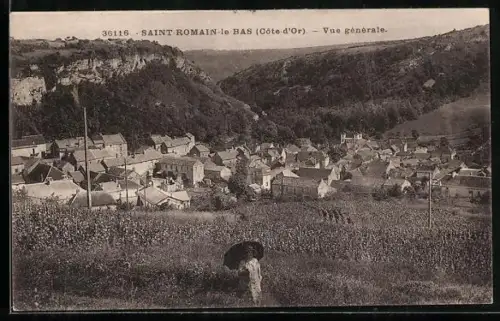 AK Saint-Romain-le-Bas, Vue generale