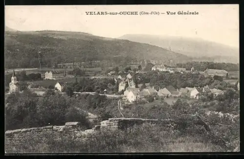 AK Velars-sur-Ouche, Totale der Ortschaft