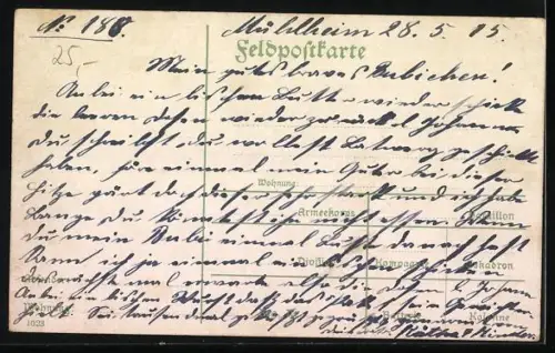 AK Das Feldpost-Paket, 1914