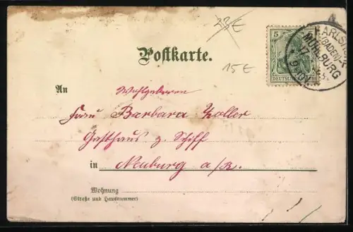 Lithographie Das Postwesen - Russland, Pferdeschlitten, Troika